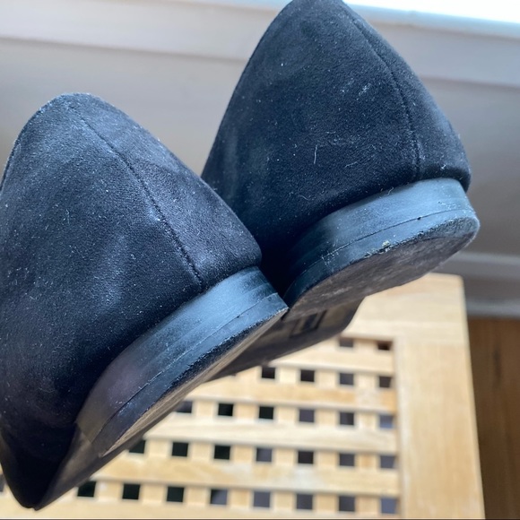 Esprit suede ruffle pointed ballet flats 7 - Picture 9 of 16